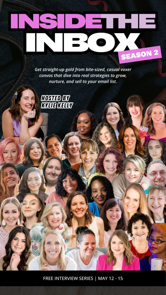 Inside The Inbox Season 2 – audio summit for email list growth and ethical marketing with Kylie Kelly